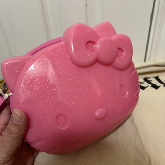 Loungefly Exclusive Hello Kitty 50th Anniversary Glitter Figural Crossbody Bag - Picture 6 of 10